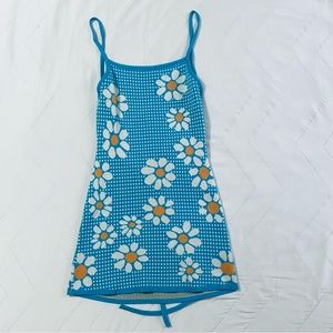 Backless Floral Dress